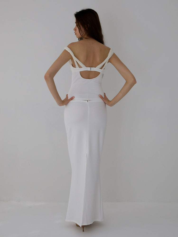 
                  
                    Load image into Gallery viewer, DIVINITY SKIRT IN IVORY
                  
                