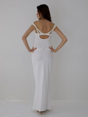 
                  
                    Load image into Gallery viewer, DIVINITY SKIRT IN IVORY
                  
                