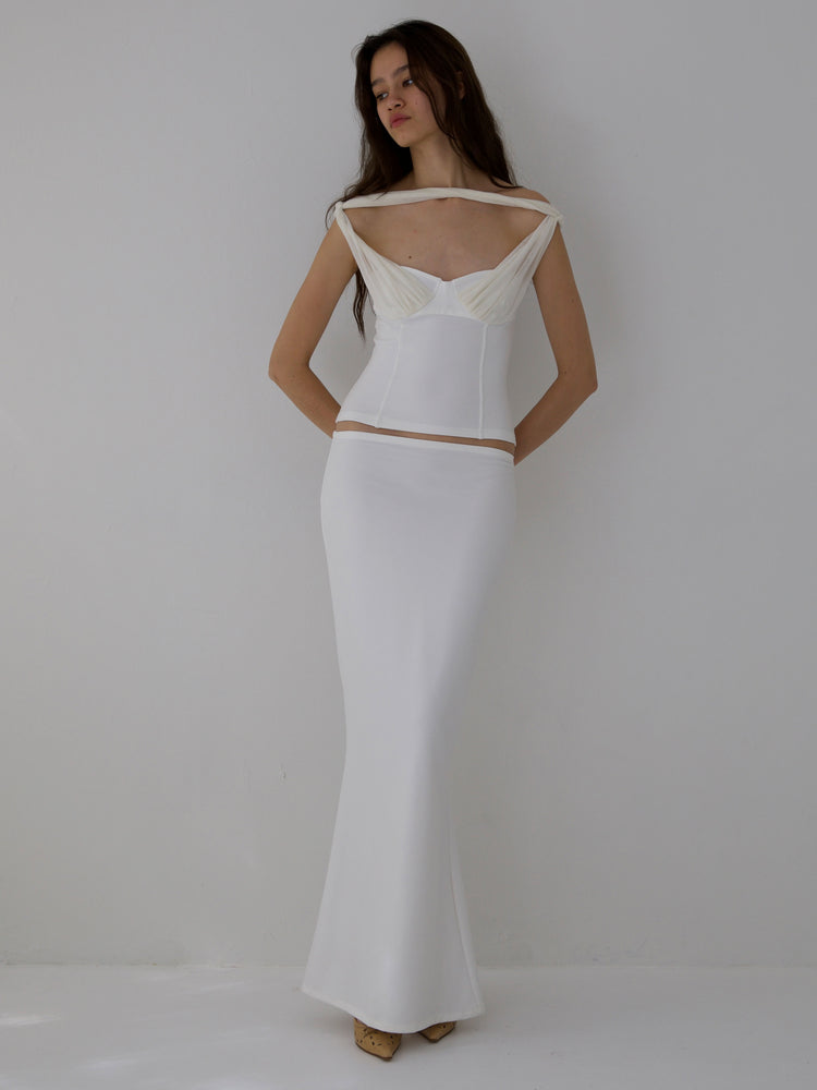 DIVINITY SKIRT IN IVORY