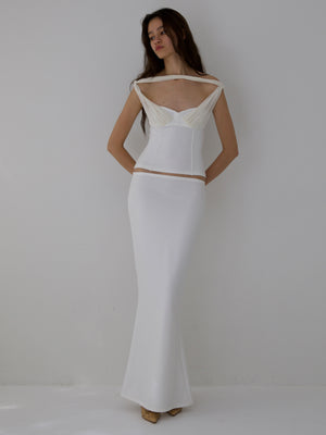 
                  
                    Load image into Gallery viewer, DIVINITY SKIRT IN IVORY
                  
                