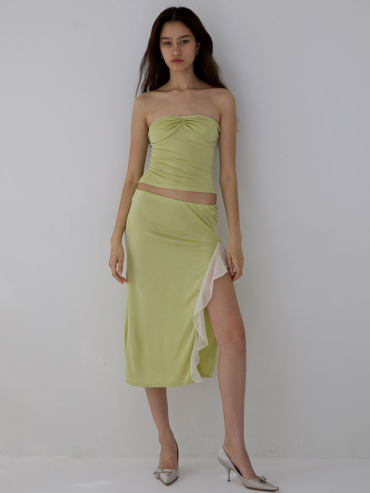 BLOSSOM SKIRT IN MELON (pre-order)