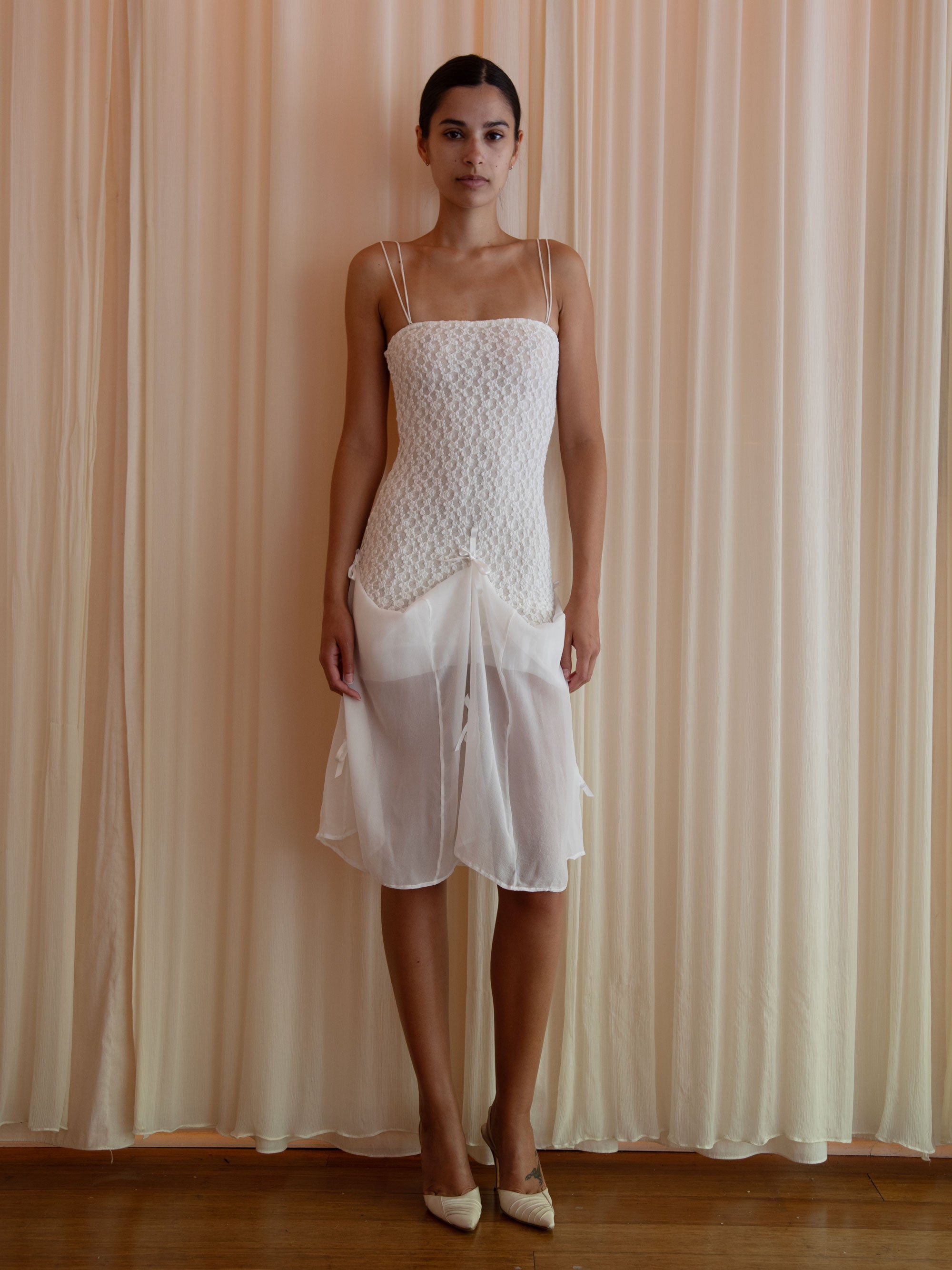 LACE METIS DRESS IN IVORY