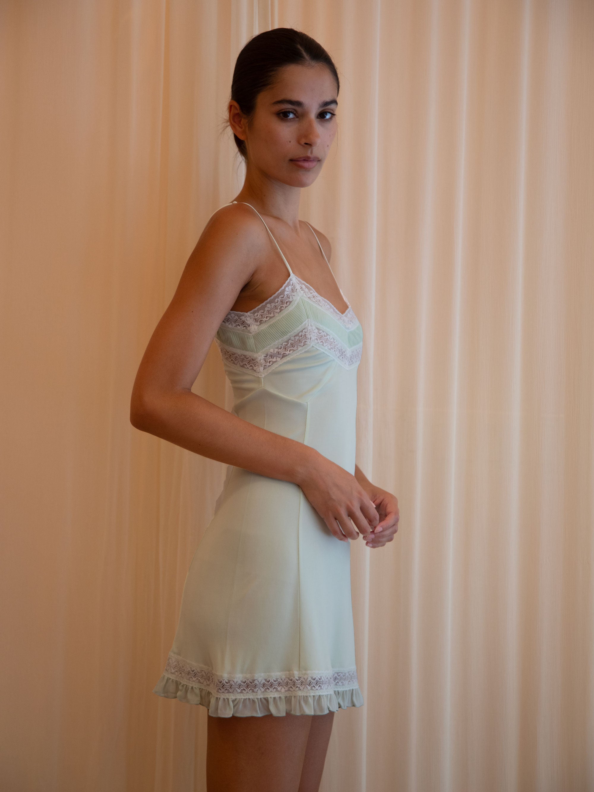 WATERNYMPH DRESS IN MIST GREEN