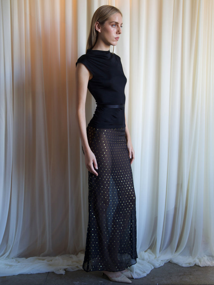 
                  
                    Load image into Gallery viewer, SOLSTICE SKIRT IN BLACK
                  
                