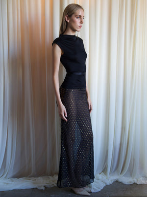 
                  
                    Load image into Gallery viewer, SOLSTICE SKIRT IN BLACK
                  
                