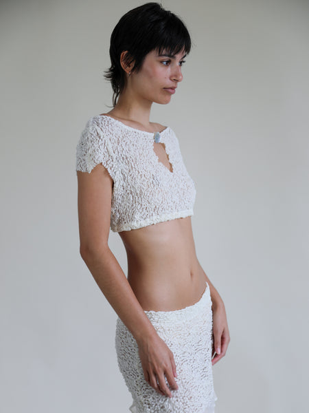 【SHALOM】 BUDDY LACE TOP ★2C shalom Buddy Lace Top - Gray | International Store
